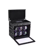 EDELWOLLE fa óraforgató 6 órának, fekete csíkos