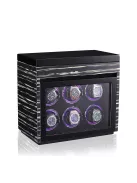 EDELWOLLE fa óraforgató 6 órának, fekete csíkos