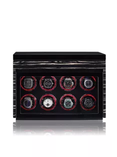 EDELWOLLE fa óraforgató 8 órának, fekete csíkos