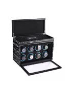 EDELWOLLE fa óraforgató 8 órának, fekete csíkos