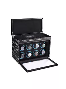 EDELWOLLE fa óraforgató 8 órának, fekete csíkos