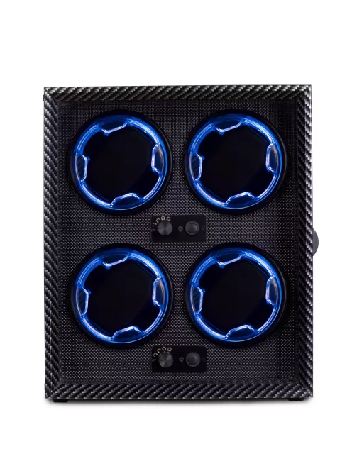 KARBON SZÍNŰ FA ÓRAFORGATÓ 4 ÓRÁNAK