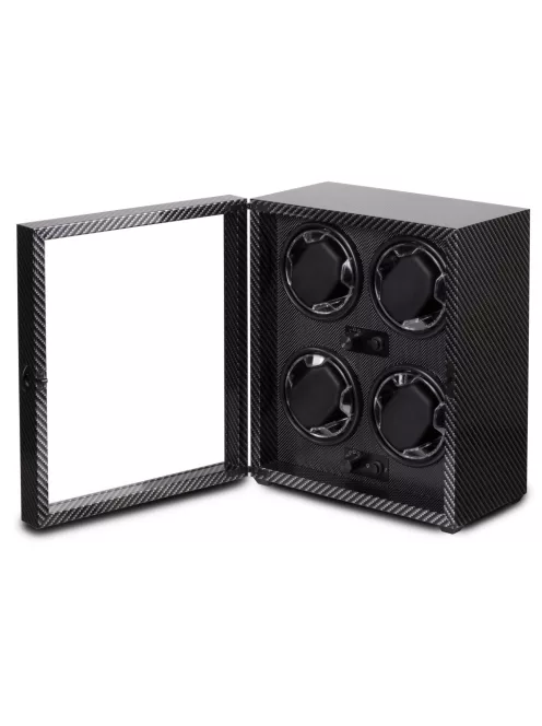 KARBON SZÍNŰ FA ÓRAFORGATÓ 4 ÓRÁNAK