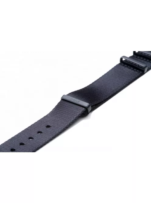 Edelwolle Black prémium Nato óraszíj, fekete, 20 mm