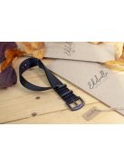 Edelwolle Black prémium Nato óraszíj, fekete, 22 mm