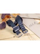 Edelwolle Black prémium Nato óraszíj, fekete, 22 mm
