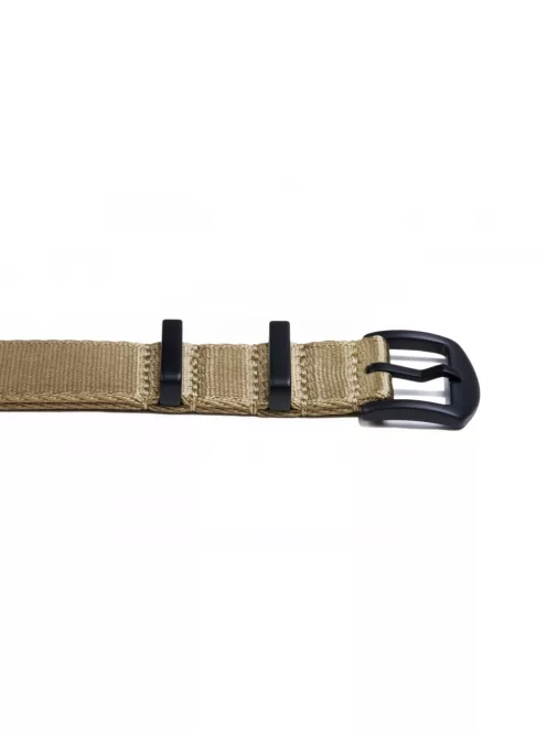 Edelwolle Black prémium Nato óraszíj, bézs, 22 mm