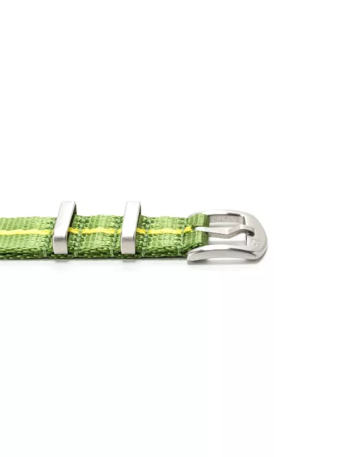 WB Original prémium Nato óraszíj zöld/sárga, 20 mm