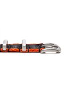 WB Original prémium Nato óraszíj, fekete/narancs 20 mm