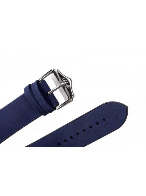 Edelwolle Hybrid szilikon-bőr óraszíj, kék, 20 mm