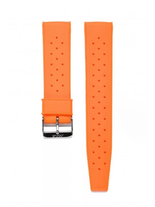 Edelwolle Tropical style szilikon óraszíj, narancs, 22 mm