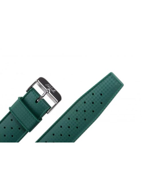 Edelwolle Tropical style szilikon óraszíj, olivazöld, 22 mm